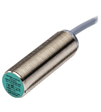 Pepperl&plus;Fuchs Inductive Proximity Metal Barrel Sensor; 18mm; Embeddable; 20-253VAC; NC; 2-Wire AC; 2m Potted Cable